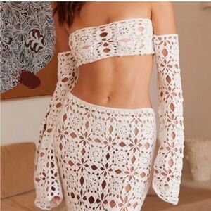 Peppermayo Sorentino, crochet, long sleeve top